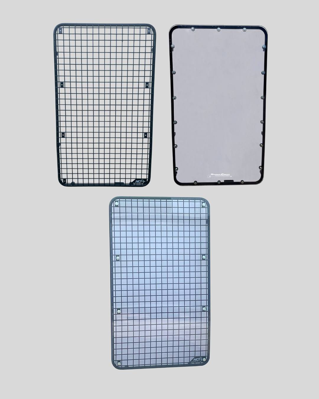 Front Window Guards: Hitachi/John Deere