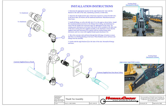 Universal 3 Way Thumb Tee 1/2" MISC-000086 (5 tons & below)